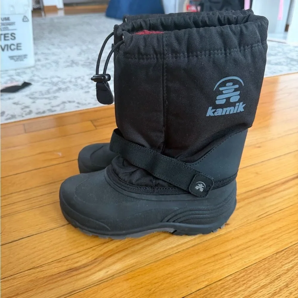 Kamik Kids Black Snow Boots size 4
